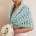  Mint Wedding Shrug Bolero, Bride shawl Beige wrap, Wool shawl, Burgundy cover up Lace bridal cape jacket, Ivory capelet, Gray Blue White  Bolero / Shrug  9