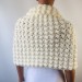  White shrug bridal bolero bridesmaid shawl ivory wedding stole bridal cape white bridal wrap bride cover up bridal party shawl wedding cape  Bolero / Shrug  3