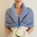  Blue bridesmaid shawl, bridal shrug bridal bolero, bridal cape, off shoulder tribal shawl bridal capelet, bride jacket  Bolero / Shrug  9