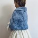  Light blue little girls bolero flower girl shawl kids shrug royal blue communion wrap childs shrug kids cape winter wedding shawl  Bolero / Shrug  2