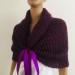  Plum wedding shrug bolero, Bridesmaid shawl, Navy Blue cover up Bridal jacket Wedding Stole Plum shawl, Off shoulder tribal Wool shawl  Bolero / Shrug  