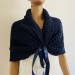  Navy blue bridal bolero shrug wool wedding shrug cream bridal party shawl wedding capelet bridesmaid shrug bride bolero bride capelet bridal stole  Bolero / Shrug  