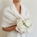  White Wedding Bolero Shrug Bridal Shoulder Wrap Bride Wool Shawl  Bolero / Shrug  