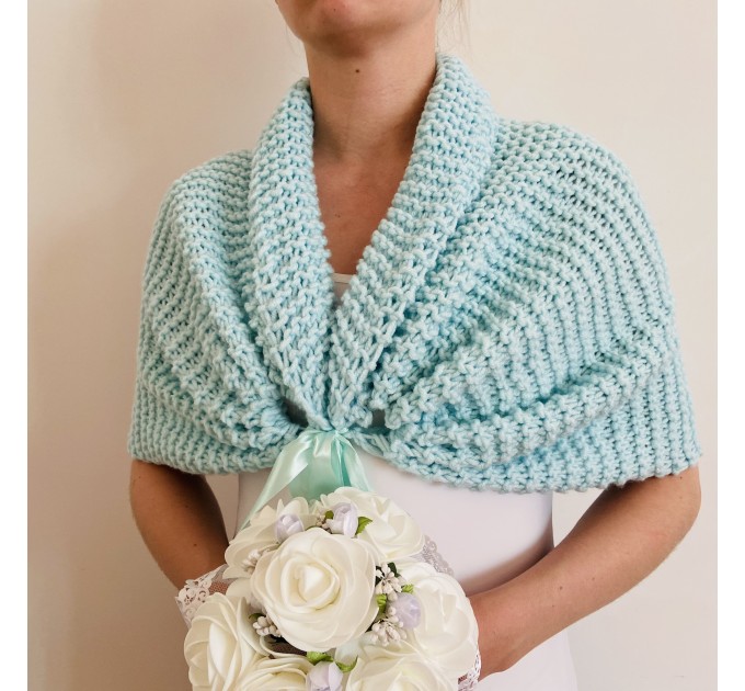  Mint Wedding Stole For Bride Bridesmaid Bolero Shrug Bridal Shawl For Dress  Bolero / Shrug  