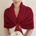  Burgundy Bridal Stole For Bride Red Wedding Bolero For Dress  Bolero / Shrug  