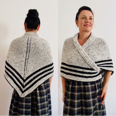 White Claire Outlander Shawl Knit Wrap Alpaca, Mohair warm shoulder wrap Triangle Wool sontag Shawl anniversary gift Mom Her