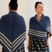  Outlander Claire Sassenach shawl blue denim wool triangle shawl alpaca shawl knit shoulder wrap inspired Outlander gifts mom sister wife  Shawl Wool Mohair  8