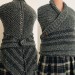  Outlander Claire shawl grey alpaca tweed triangle shawl knit shoulder wrap sontag celtic shawl Outlander costume gifts wife mom sister  Shawl Alpaca  4