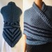  Navy blue Outlander Claire rent shawl sontag celtic shawl petrol triangle wool shawl knit shoulder wrap Carolina Shawl Fraser's Ridge winter shawl  Shawl Wool Mohair  