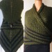  Green Outlander Shawl Wool, Brown Striped Triangle Shawl, Inspired Claire's Carolina S4 Drums of Autumn Claire Fraser Ridge Black Gray  Shawl Wool Mohair  