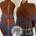  Brown Outlander shawl knit wrap Claire celtic shawl winter sontag triangle wool shawl inspired Outlander Carolina Shawl Claire Fraser shawl  Shawl Wool Mohair  9