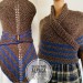  Dark Blue Outlander rent Shawl Wool Triangle winter sontag shawl Mohair Knit warm shoulder Claire Fraser anniversary gift Mom Sister  Shawl Wool Mohair  6
