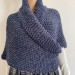  Outlander Claire Sassenach shawl blue denim wool triangle shawl alpaca shawl knit shoulder wrap inspired Outlander gifts mom sister wife  Shawl Wool Mohair  