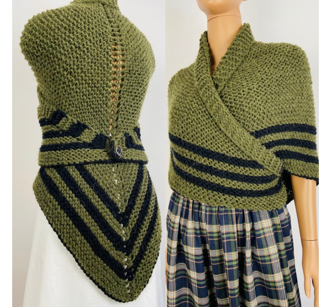  Claire Outlander shawl green alpaca triangle shawl knit shoulder wrapceltic sontag shawl claire fraser shawl anniversary gift wife mom  Shawl Alpaca  