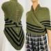  Outlander Claire shawl grey alpaca tweed triangle shawl knit shoulder wrap sontag celtic shawl Outlander costume gifts wife mom sister  Shawl Alpaca  2