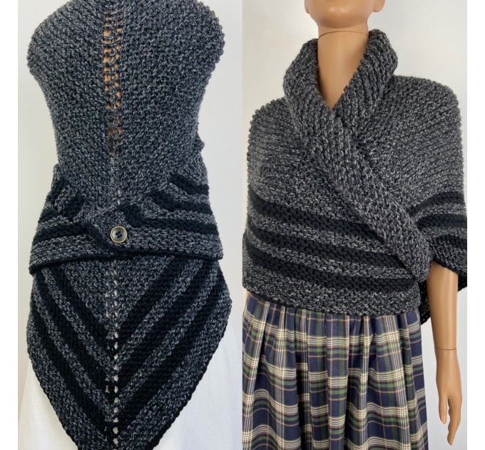  Claire Outlander shawl celtic sontag shawl gray alpaca triangle shawl knit shoulder wrap claire fraser shawl anniversary gift wife mom  Shawl Alpaca  