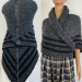  Outlander Claire shawl grey alpaca tweed triangle shawl knit shoulder wrap sontag celtic shawl Outlander costume gifts wife mom sister  Shawl Alpaca  3