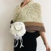  Outlander Claire shawl alpaca shoulder wrap sontag wool triangle shawl scottish Inspired anniversary gift wife mom sister  Shawl Alpaca  1