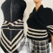  Outlander Claire alpaca black shawl knit shoulder wrap winter sontag triangle celtic shawl Carolina shawl anniversary gift wife mom sister  Shawl Alpaca  12