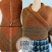  Outlander Claire alpaca shawl brown knit shoulder wrap russet melange winter sontag triangle shawl celtic anniversary gift wife mom sister  Shawl Alpaca  19