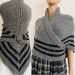  Outlander Claire shawl grey alpaca tweed triangle shawl knit shoulder wrap sontag celtic shawl Outlander costume gifts wife mom sister  Shawl Alpaca  