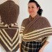  Outlander Claire alpaca black shawl knit shoulder wrap winter sontag triangle celtic shawl Carolina shawl anniversary gift wife mom sister  Shawl Alpaca  4