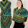 Blue Outlander Claire rent shawl warm knit shoulder wrap orange fall wool triangle shawl festival mohair shawl Inspired Carolina shawl