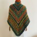  Rainbow Outlander Claire rent shawl orange fall wool triangle shawl halloween knit shoulder wrap mohair celtic shawl Inspired Carolina shawl  Shawl Wool Mohair  3