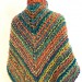  Rainbow Outlander Claire rent shawl orange fall wool triangle shawl halloween knit shoulder wrap mohair celtic shawl Inspired Carolina shawl  Shawl Wool Mohair  4
