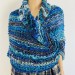  Navy blue Outlander Claire rent shawl winter wool triangle shawl sontag celtic shawl warm knit shoulder wrap Inspired Outlander shawl mohair  Shawl Wool Mohair  2