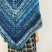  Navy blue Outlander Claire rent shawl winter wool triangle shawl sontag celtic shawl warm knit shoulder wrap Inspired Outlander shawl mohair  Shawl Wool Mohair  4