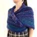  Outlander inspired Claire shawl blue rent Carolina shawl sontag triangle wool shawl warm knit shoulder wrap winter celtic shawl  Shawl Wool Mohair  