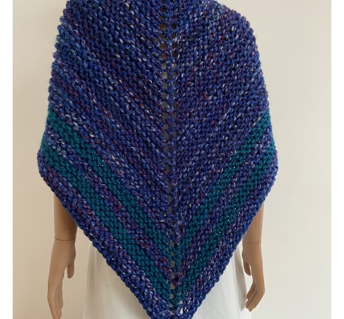  Outlander inspired Claire shawl blue rent Carolina shawl sontag triangle wool shawl warm knit shoulder wrap winter celtic shawl  Shawl Wool Mohair  2