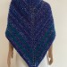  Outlander inspired Claire shawl blue rent Carolina shawl sontag triangle wool shawl warm knit shoulder wrap winter celtic shawl  Shawl Wool Mohair  2