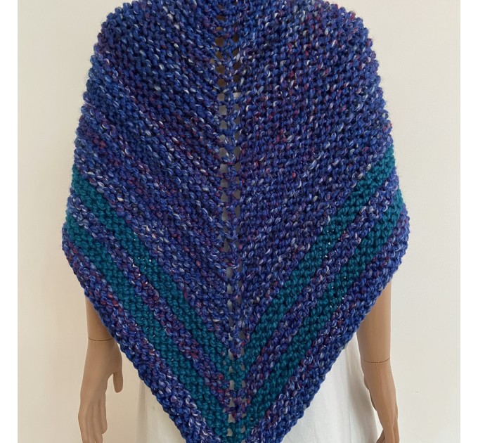  Outlander inspired Claire shawl blue rent Carolina shawl sontag triangle wool shawl warm knit shoulder wrap winter celtic shawl  Shawl Wool Mohair  3