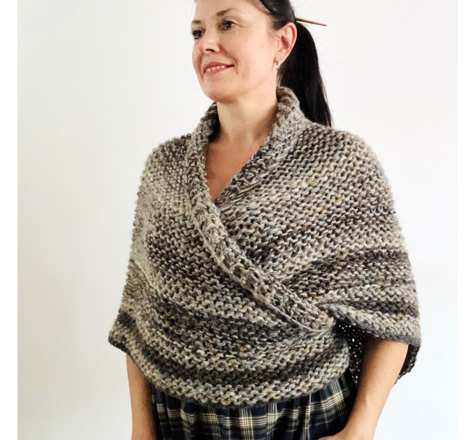  Brown outlander shawl Claire's Shawl sontag shawl alpaca wool shawl shoulder wrap triangle shawl Carolina Shawl outlander costume  Shawl Alpaca  