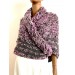  Lilac Claire outlander shawl knit shoulder wrap gray alpaca triangle wool shawl sontag celtic shawl Carolina Shawl outlander  Shawl Alpaca  1