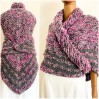 Lilac Claire outlander shawl knit shoulder wrap gray alpaca triangle wool shawl sontag celtic shawl Carolina Shawl outlander