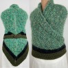 Outlander Claire rent shawl celtic shawl light green triangle alpaca wool shawl knit shoulder wrap sontag winter shawl inspired Carolina Shawl