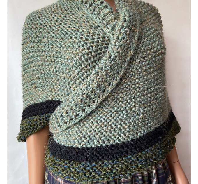  Outlander shawl knit wrap Claire rent shawl winter celtic shawl sontag green triangle alpaca wool shawl Outlander inspired Carolina Shawl  Shawl Alpaca  3