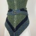  Outlander inspired Сlaire Shawl knit shoulder wrap celtic shawl winter triangle alpaca shawl green wool sontag Outlander Carolina shawl  Shawl Alpaca  3