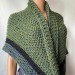 Outlander inspired Сlaire Shawl knit shoulder wrap celtic shawl winter triangle alpaca shawl green wool sontag Outlander Carolina shawl