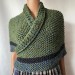Outlander inspired Сlaire Shawl knit shoulder wrap celtic shawl winter triangle alpaca shawl green wool sontag Outlander Carolina shawl