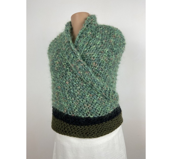  Outlander Claire rent shawl celtic shawl light green triangle alpaca wool shawl knit shoulder wrap sontag winter shawl inspired Carolina Shawl  Shawl Alpaca  1