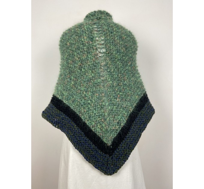  Outlander Claire rent shawl green triangle alpaca wool shawl celtic shawl knit shoulder wrap sontag winter shawl inspired Carolina Shawl  Shawl Alpaca  3