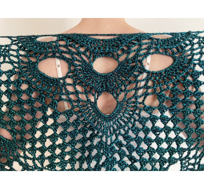  Teal green triangle shawl fringe wool bridal wrap lace shawl for wedding capelet bride cover up bridesmaid stole bridal shawl wedding wrap  Shawl / Wraps  