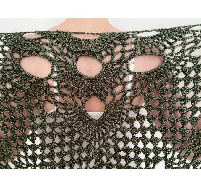  Green shawl for wedding bridal triangle wrap fringe bride winter capelet wool bridesmaid cover up wedding wrap bridal stole crochet cover up  Shawl / Wraps  