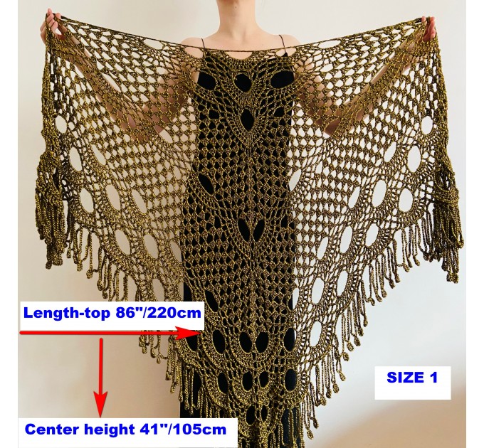  Beige shawl for wedding Bridesmaid shawl wedding capelet Wool triangle shawl fringe Lace shawl bridal stole bride winter shawl wrap  Shawl / Wraps  13