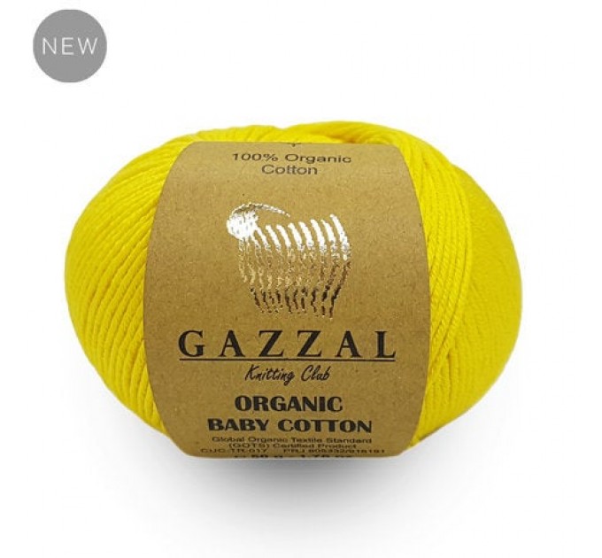 Gazzal ORGANIC BABY COTTON Yarn Organic 100 Cotton Yarn Hypoallergenic