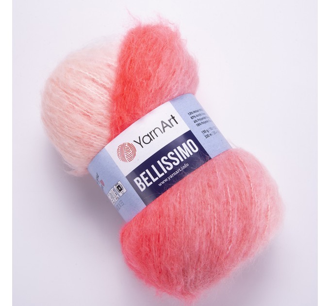 Yarn BELLISSIMO YarnArt mohair yarn ombre yarn gradient shawl yarn knitting  yarn poncho yarn crochet yarn